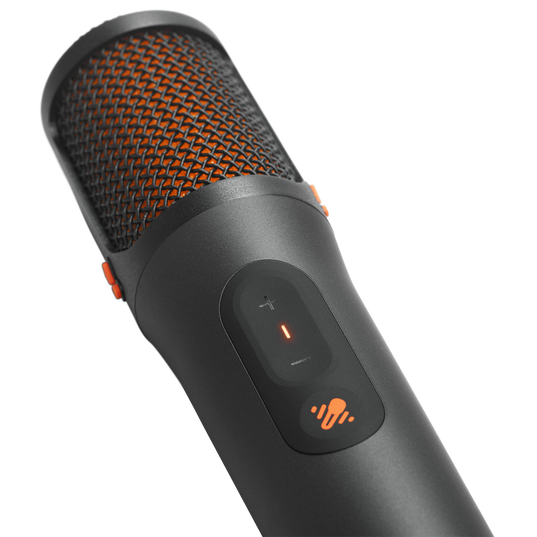 JBL EasySing Mics - Black - Two wireless AI-powered microphones with real-time vocal removal - Detailshot 1